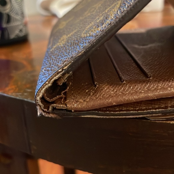 Louis Vuitton Vintage Authentic Brown Monogram Elise Compact Wallet GUC WLT - Picture 12 of 14